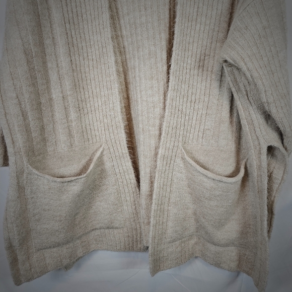Topshop Womens Ribbed Open Front Cozy Casual Cardigan Sweater - Picture 4 of 7